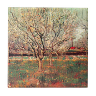 Carreau Orchard en Fleur, Plum Trees par Vincent van Gogh