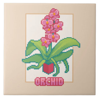 Carreau Orchid, Pixelart 