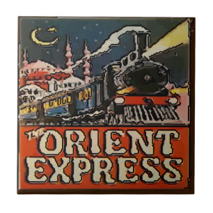 Carreau Orient Express Paris Poster Tile