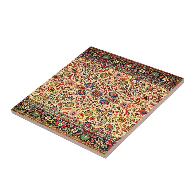 Carreau Oriental Azirbedyan Antique Kilim Rug (Côté)