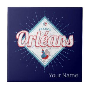 Carreau Orléans Loiret France Retro Rooster Vintage