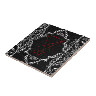 Carreau Ornat Argent Lucifer Sigil Occult Art