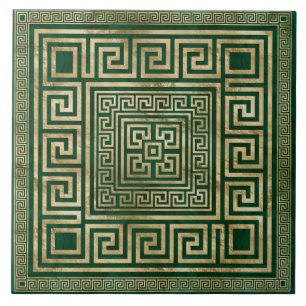 Carreau Ornement de clé grecque - Grec Meander - Gre Mala