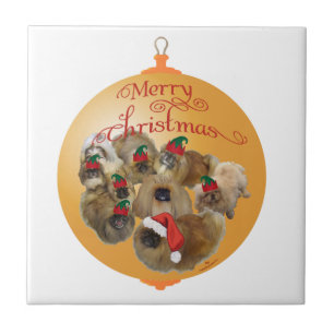 Carreau Ornement du groupe Pekingese