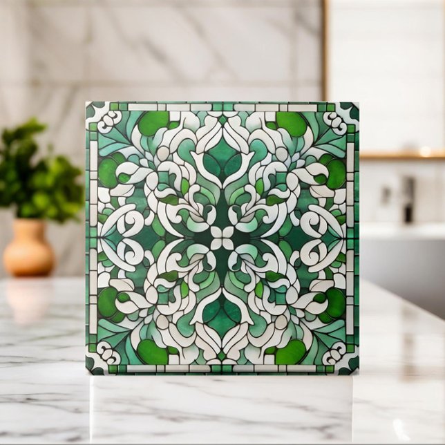 Carreau Ornement en mosaïque florale orientale (Créateur téléchargé)