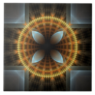 Carreau Ornement fractal rond de fée