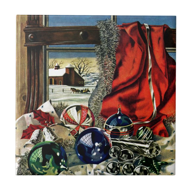 Carreau Ornements de Noël (Devant)