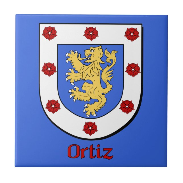 Carreau Ortiz Family Shield (Devant)
