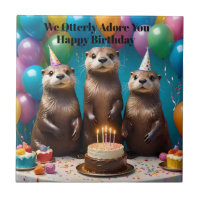 Otter Triplets Otterly Adorez Vous Anniversaire Fê