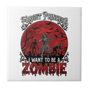 Carreau Oublier Princesse Zombie Lune de Sang Cimetière Ch