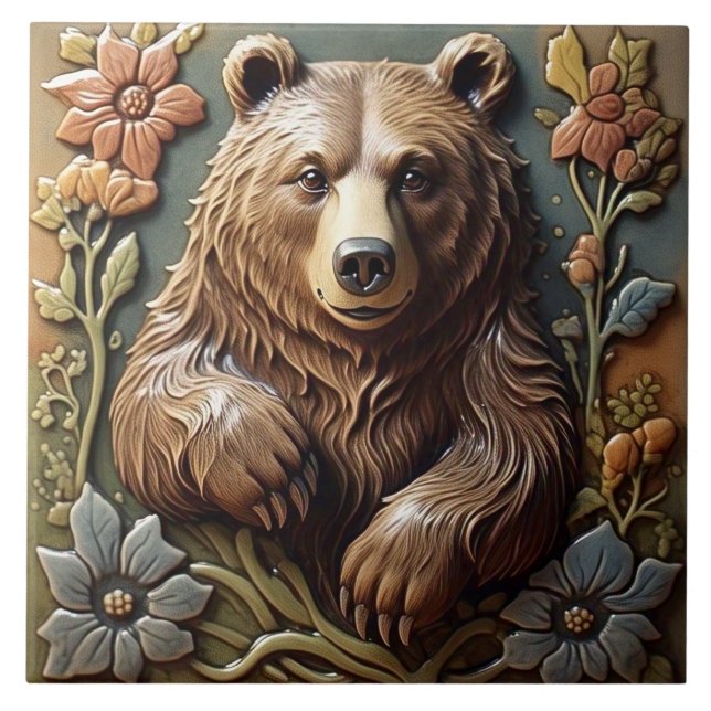 Carreau Ours - Arts Et Artisanat Carrelage En Céramique (Devant)