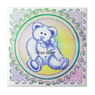 Carreau Ours bleu Teddy
