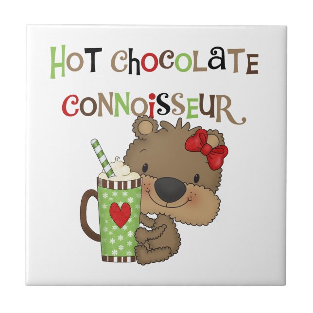 Carreau Ours chaud de fille de ChocolateConoisseur (Devant)