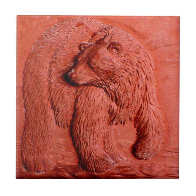 Carreau "Ours en terre cuite" (Devant)