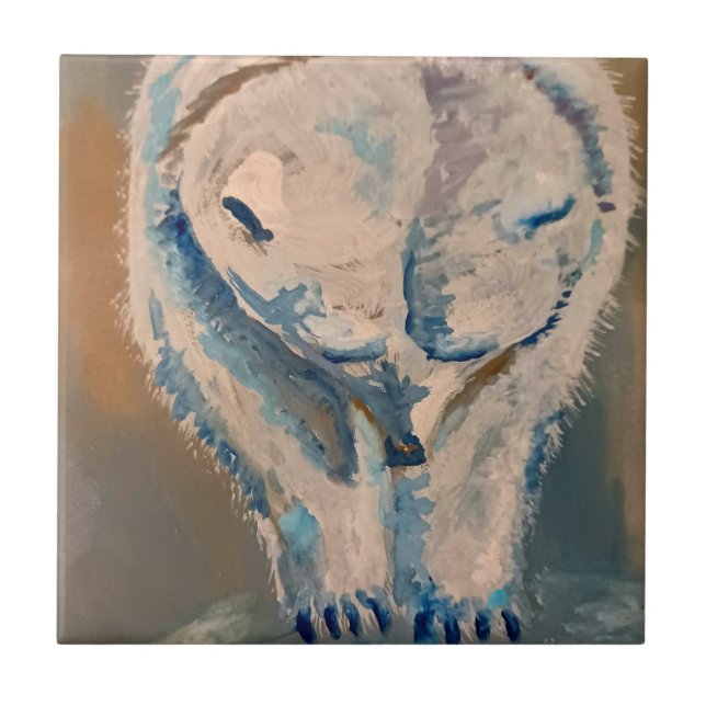 Carreau ours polaire (Devant)