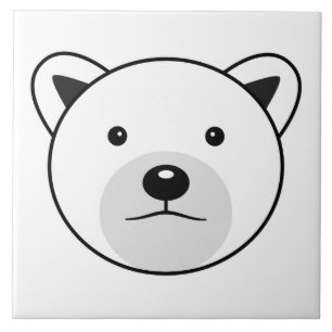Carreau Ours polaire caricature mignon
