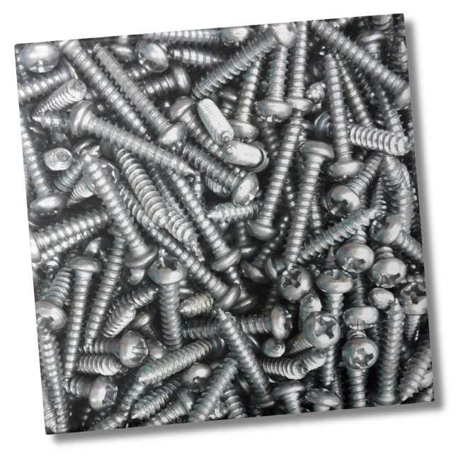 Carreau Outil de Garage pour vis Silver Unique Industriell (Unique Industrial Silver Screws Tool Garage Patter Ceramic Tile)