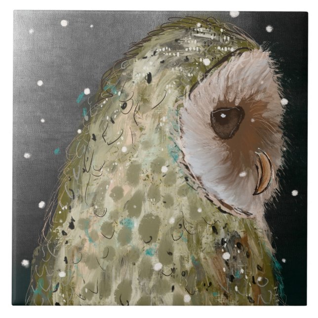 Carreau Owl Trivet (Devant)