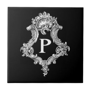 Carreau P Monogramme initial