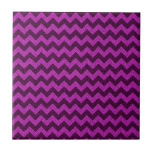 Carreau Paillettes Zig Zag Violet