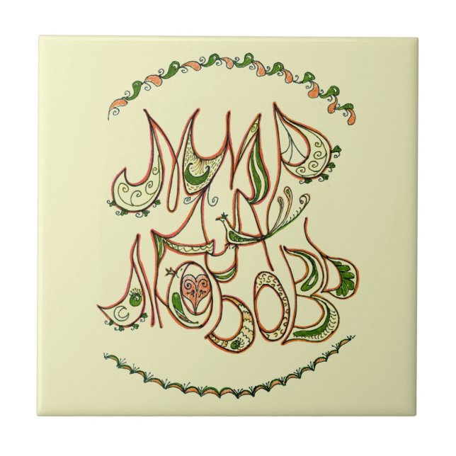 Carreau "Paix et Amour" (en russe) (Devant)