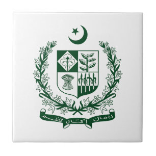 Carreau Pakistan pays blason armoiries symbole emblème aig