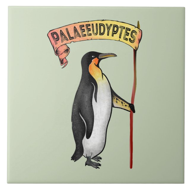 Carreau Palaeeudyptes Pingouin disparu (Devant)