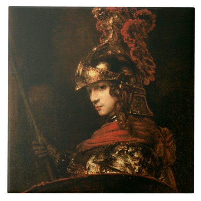 Carreau Pallas Athena ou, figure blindée, 1664-65 (Devant)