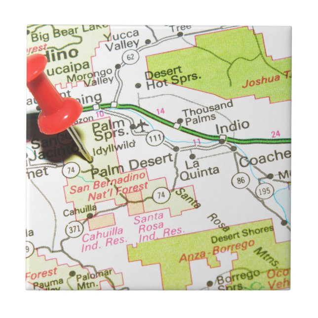 Carreau Palm Desert, la Californie (Devant)