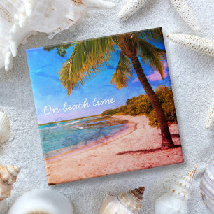 Carreau Palm Tree Hawaii Photo Vintage Sur Plage Type Temp