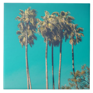 Carreau Palmiers tropicaux Californie Retro Vibe