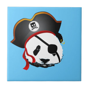 Carreau Panda de pirate