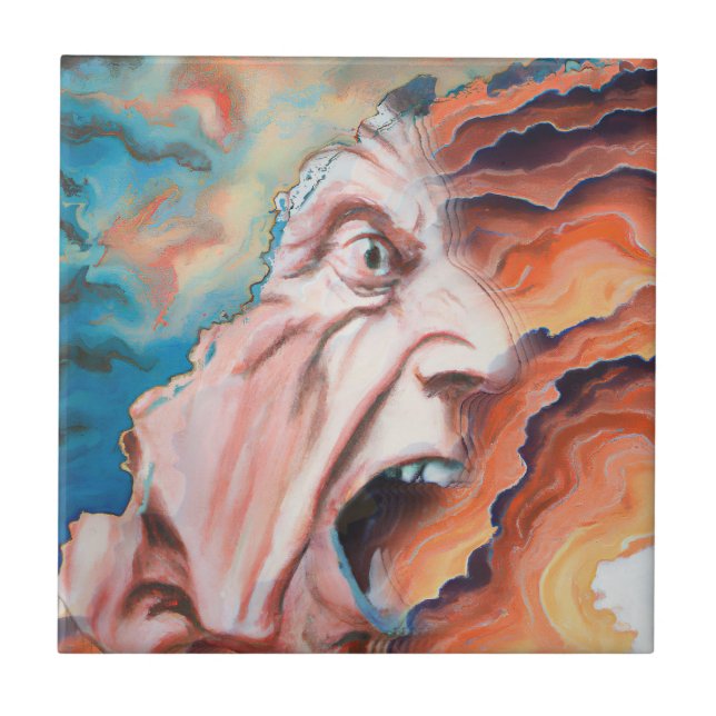 Carreau Panic Waves peinture à l'huile (Devant)