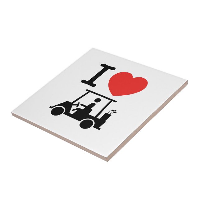 Carreau Panier de golf I Heart (Love) (Côté)