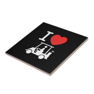Carreau Panier de golf I Heart (Love)