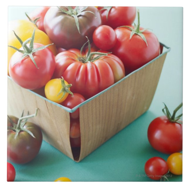 Carreau Panier des tomates d'héritage (Devant)