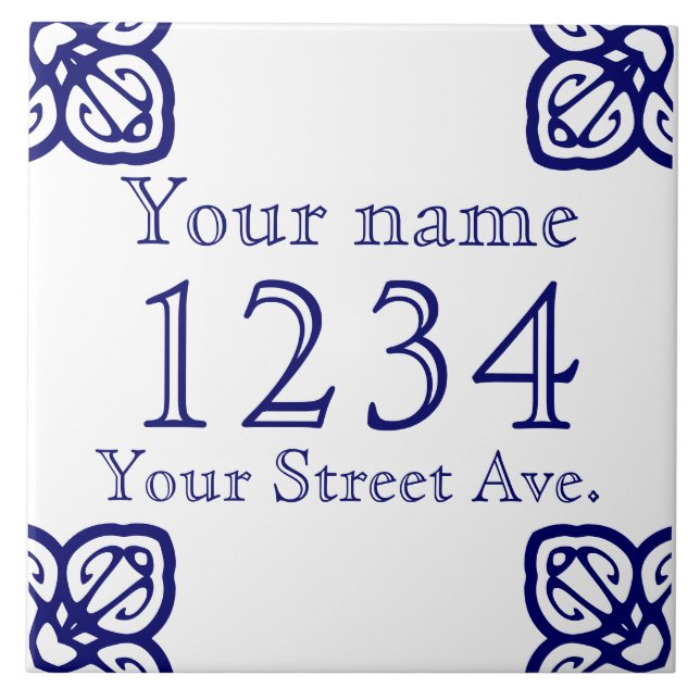 Carreau Panneau Maison en tuile espagnole (Devant)