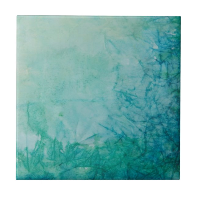 Carreau Papier avec l'abrégé sur bleu, vert, et noir (Devant)