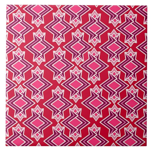 Carreau Papier peint Art Déco Motif, Vin Bourgogne (Devant)