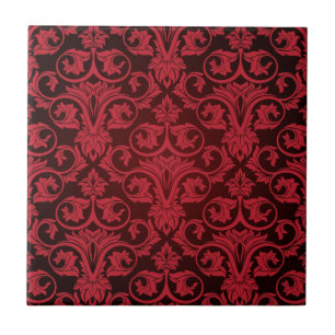 Carreau Papier peint rouge 2