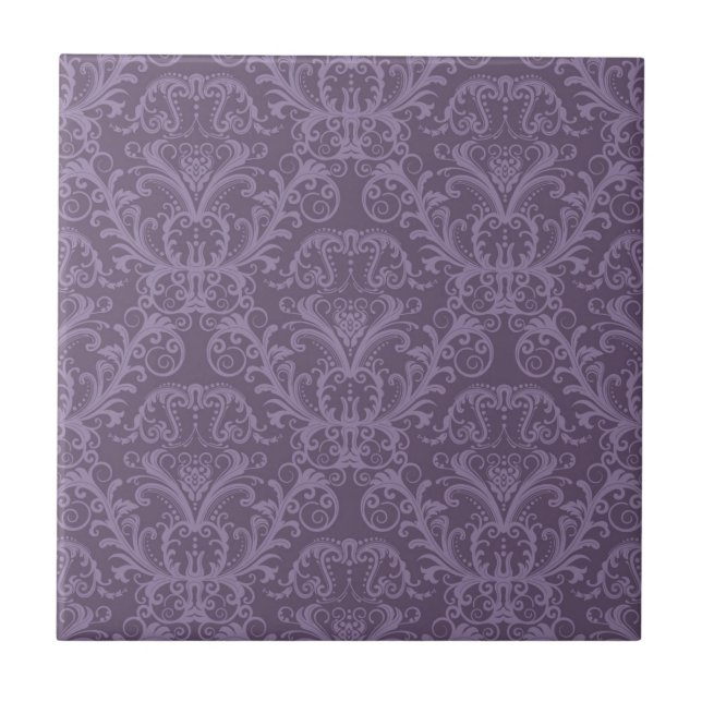 Carreau Papier peint violet luxueux (Devant)