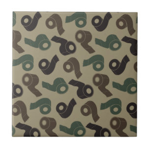 Carreau Papier toilette Camo motif camouflage Woodland