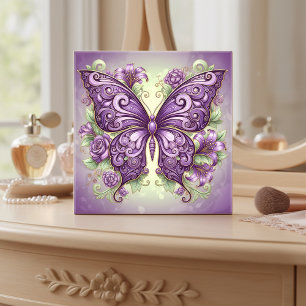 Carreau Papillon Art Nouveau Wisteria Pat#3 ID1222