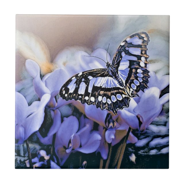 Carreau Papillon bleu (Devant)