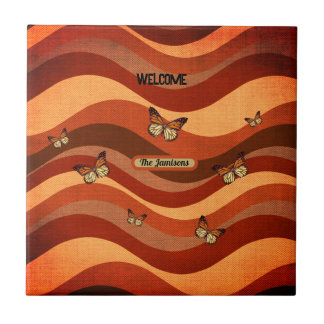 Carreau Papillon couleur automne