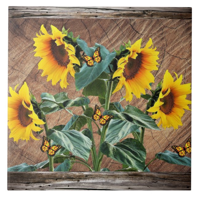 Carreau Papillons de tournesol (Devant)