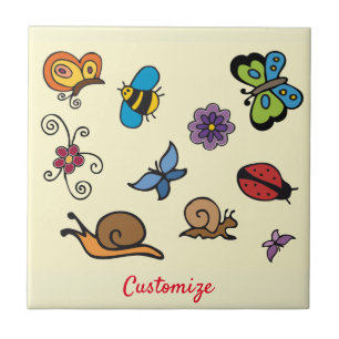 Carreau Papillons Escargots Insectes Thunder_Cove