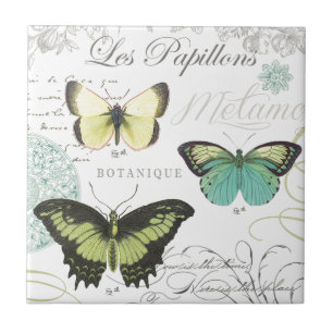 Carreau papillons vintages modernes