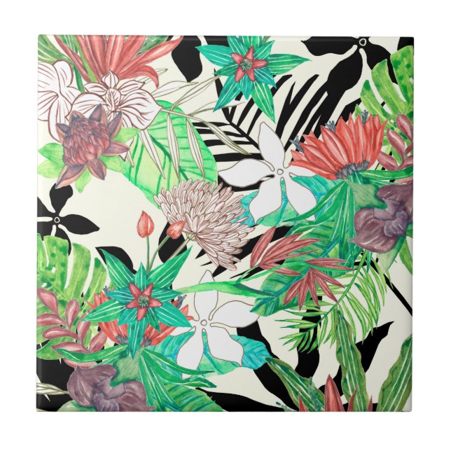 Carreau Paradis floral II (Devant)