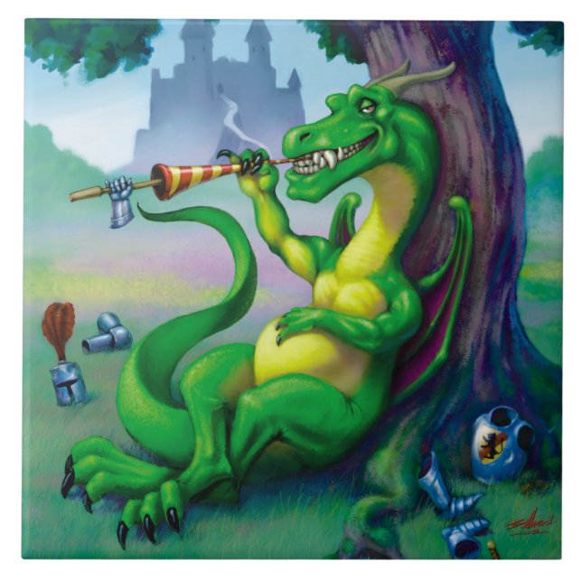 Carreau Parfois le Dragon gagne (Devant)